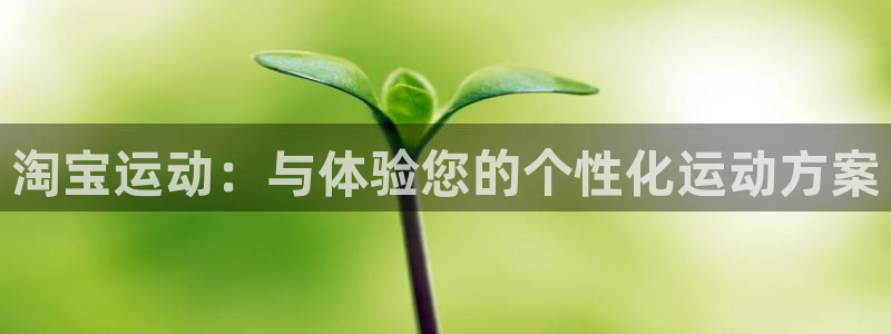 凯捷体育：淘宝运动：与体验您的个性化运动方案